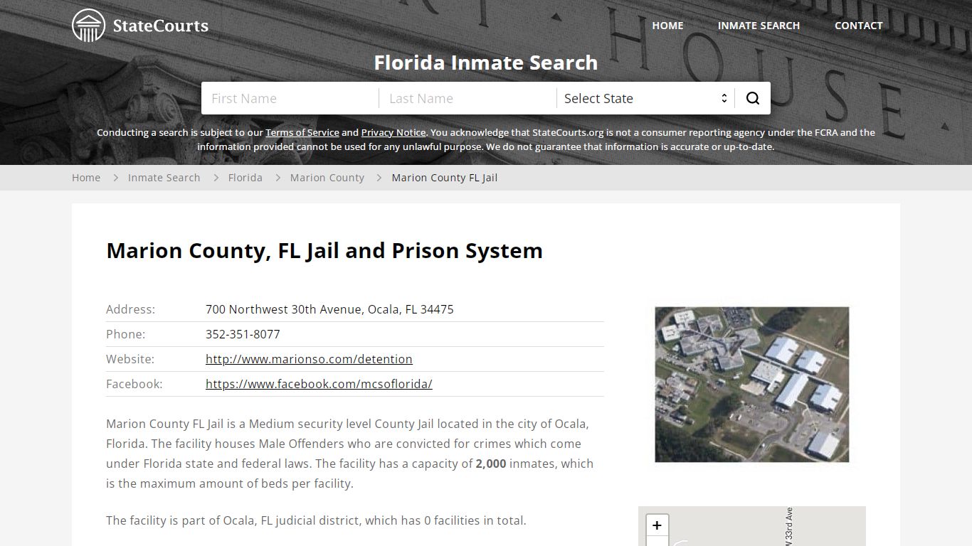 Marion County FL Jail Inmate Records Search, Florida - StateCourts